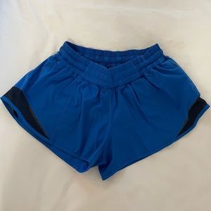 LuluLemon Hotty Hot Shorts, Lakeside Blue- Size 6